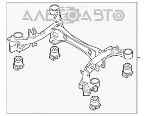 Bara spate Audi A4 B9 17- FWD