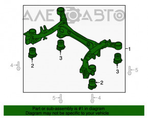 Bara spate Audi A4 B9 17- FWD