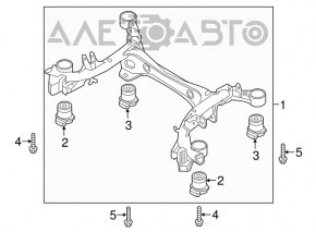 Bara spate Audi A4 B9 17- FWD