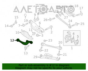 Maneta transversală superioară din spate dreapta pentru Audi A4 B9 17- față