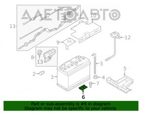 Suportul bateriei pentru Audi A4 B9 17- complet asamblat