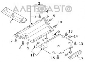 Накладка телевизора Audi A4 B9 17-19 OEM