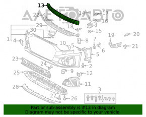 Amplificatorul de bara fata Audi A4 B9 17- nou OEM original