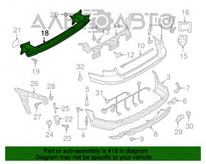 Amplificatorul pentru bara spate Audi A4 B9 17-