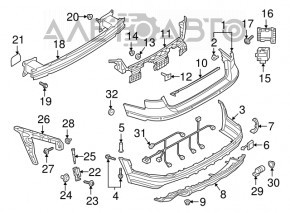 Amplificatorul pentru bara spate Audi A4 B9 17-