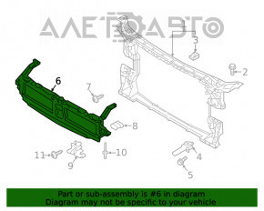 Suport grilă radiator Audi A4 B9 17-