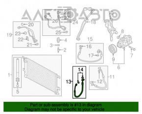 Radiatorul condensatorului de aer condiționat pentru Audi A4 B9 17- 2.0T