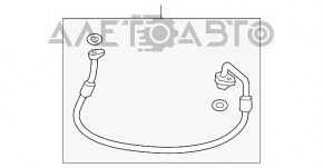 Teava aer conditionat compresor-incalzitor primul Audi A4 B9 17- 2.0T nou original OEM