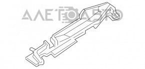 Garnitură capotă-aripa stânga Audi A4 B9 17- spate nou original OEM