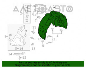 Bara de protecție față stânga spate Audi A4 B9 17-19