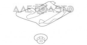 Protecție de fund frontal stânga Audi A4 B9 17-