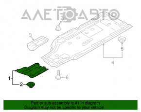 Protecția fundului față stânga Audi A4 B9 17- nouă originală OEM