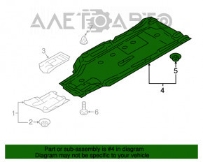 Protecție pentru podea stânga Audi A4 B9 17- zgârieturi