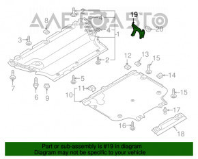 Protecția de transmisie față stânga Audi A4 B9 17-