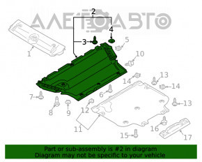 Защита двигателя передняя Audi A5 F5 17-