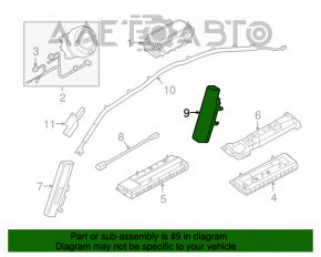 Airbagul pentru scaunul din spate stânga Audi A5 F5 17-