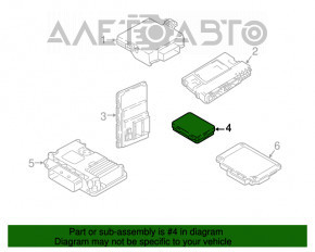 Modulul de control al confortului corpului Audi A4 B9 17-