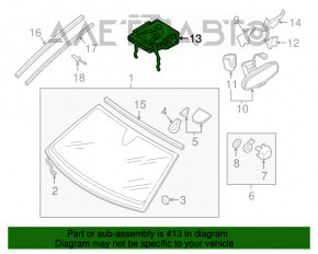 Camera de monitorizare a benzii pentru Audi A4 B9 17- pe parbriz, cu suport.