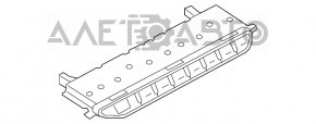 Blocul de butoane de pe panoul frontal Audi A4 B9 17- negru