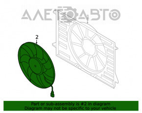 Ventilator de răcire Audi A4 B9 17- 2.0T