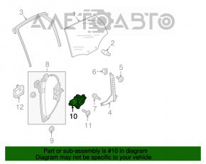 Geam electric cu motor spate stânga Audi A4 B9 17-