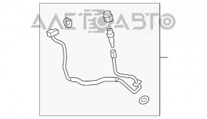 Трубка кондиционера компрессор-печка третья Audi A5 F5 17- 2.0T длинная