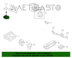 Panoul de butoane de pe panoul frontal al Audi Q5 80A 18-