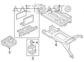 Монитор, дисплей, навигация Audi A4 B9 17- 7"