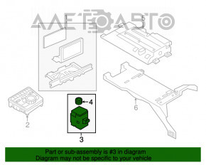 Panoul de control al volumului multimedia Audi A4 B9 17-