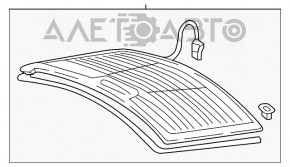 Geam spate Audi A4 B9 17