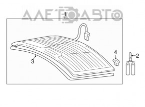 Стекло заднее Audi A4 B9 17 подогрев, тонировка, царапина