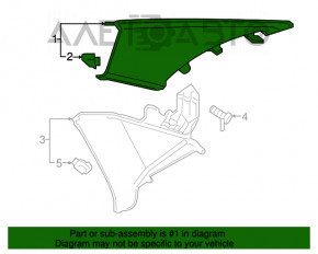 Capac spate dreapta Audi A4 B9 17- gri