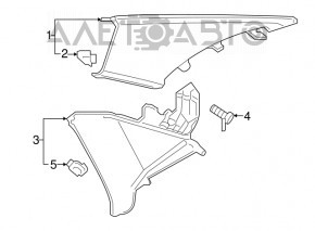 Capac spate dreapta Audi A4 B9 17- gri