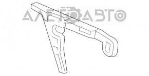 Крепление заднего бампера на крыле правое Audi A4 B9 17- OEM