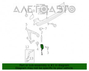 Suport bara spate sub lampa dreapta Audi A4 B9 17 - nou original OEM