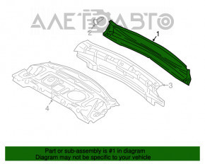 Panoul din spate al Audi A4 B9 17- 2 piese