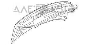 Capac portbagaj Audi A4 B9 17-19 alb LY9C, vopsit.