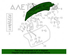 Capac portbagaj Audi A4 B9 17-19