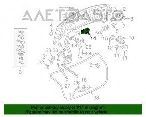 Защита крышки багажника Audi A4 B9 17-18