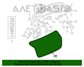 Garnitura capac portbagaj Audi A4 B9 17-