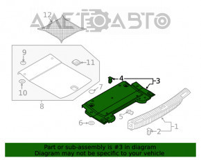 Capacul portbagajului pentru unelte Audi A4 B9 17- zgârieturi