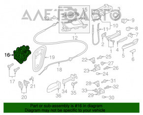 Замок двери задней левой Audi A5 F5 17-19