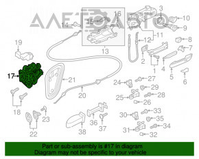 Замок двери передней правой Audi Q5 80A 18-
