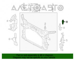 Senzor de temperatură a aerului ambiant Audi A3 8V 15-20 nou OEM original