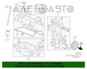 Болт шкива коленвала Honda CRV 17-2222 1.5Т L15BE новый OEM оригинал