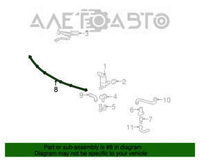 Tuburile de spălare a farurilor pentru Lexus LS460 LS600h 07-12.