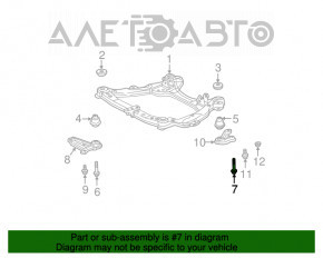 Șuruburile de fixare a suportului spate al rampei 4 bucăți Lexus RX350 RX450 10-15 134mm cu rondeli