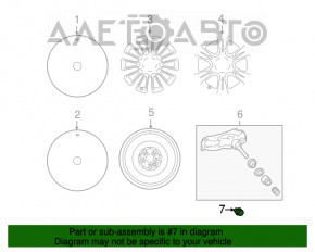 Гайка колесная d21 M12x1.5 Toyota Rav4 13-18 тип 2