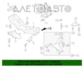 Болт крепления переднего подрамника 4шт комплект Subaru Forester 14-18 SJ