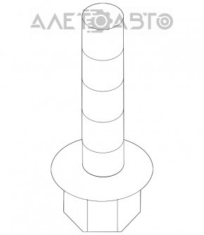 Şuruburile de fixare a suportului frontal al subramei, 4 bucăţi, Subaru Forester 19- SK 115mm